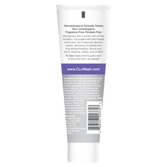 CLn Facial Moisturizer bottle dispense close-up shows non-greasy texture ideal for acne-prone skin.