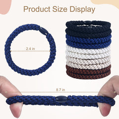 Clofiak hair ties for men feature comfortable stretchy fit for all hair types.