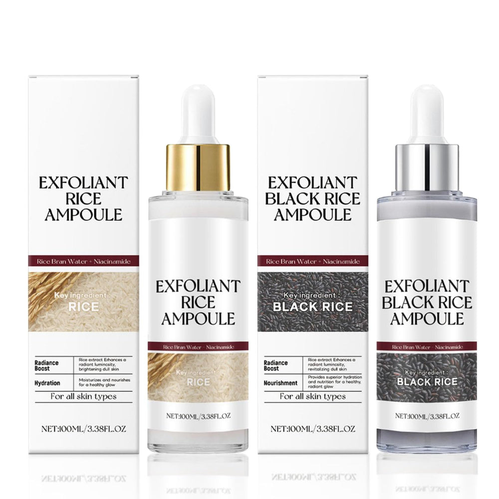 clould fitness rice exfoliating ampoule set bottle front showing gentle pore-clearing formula
