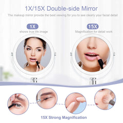 CLSEVXY acrylic-frame vanity mirror adds a classy, space-saving touch to your vanity.