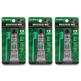 Clubman moustache wax hang pack black tube front for portable styling on the go.
