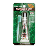 Clubman mustache wax chestnut-light-brown 0.5oz tube provides strong hold for precise shaping