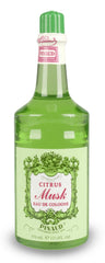 Clubman Pinaud Citrus Musk Cologne bottle for cooling, skin-toning aftershave after shaving