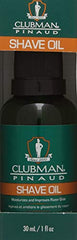 Clubman Pre Shave Oil being applied to skin for moisturized, smoother shave.