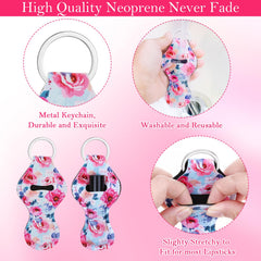 Cludoo neoprene chapstick keychain clip is waterproof and durable.