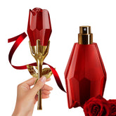 CLY AMS Red Rose perfume bottle front highlights rose design, ideal for gifting.