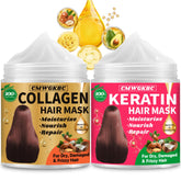 CMWGKBC collagen mask for dry hair application delivers moisture and elasticity
