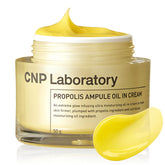 CNP Honey Ceramide Moisturizer jar closeup highlighting rich nourishing formula