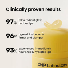 CNP Honey Lip Butter Manuka honey swirl signaling luxurious moisture.
