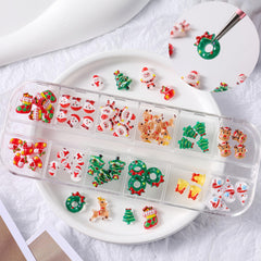 CnSybaris Santa Claus nail charms add playful holiday manicures