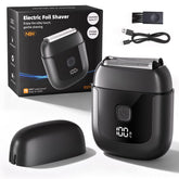 Cnunkn electric foil shaver showing 3 floating blades for a smooth, irritation-free shave.