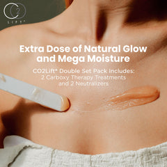 CO2Lift hydration boost image emphasizes plump, moisturized skin around eyes