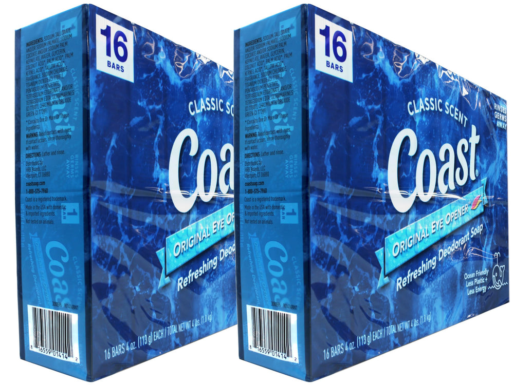 Coast deodorant soap bar Pacific Force pour captures refreshing scent.
