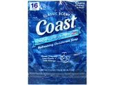 Coast deodorant soap bars pack-16 in-box offers bulk value for home and travel.