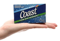 Coast refreshing deodorant soap bar with classic scent in wrap