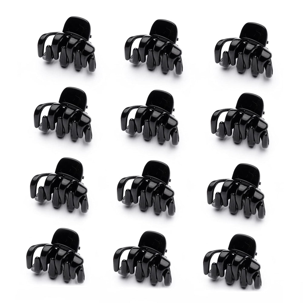Cobahom small hair clip black closeup shows a durable spring for secure hold.