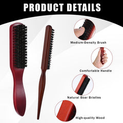 Cobee boar-bristle brush small size for targeted styling and detangling