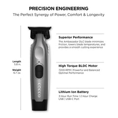 Cocco Veloce Pro Trimmer defines necklines with smooth control and minimal friction.