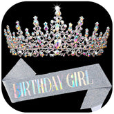 COCIDE birthday girl sash adjustable fit with pin for easy tailoring