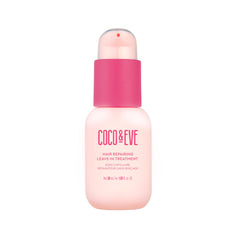 Coco & Eve Hair Repairing Leave-In Treatment bottle front shows pink packaging and premium feel.