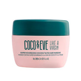 Coco & Eve Like a Virgin bottle pour showing rich conditioning for hair hydration and shine