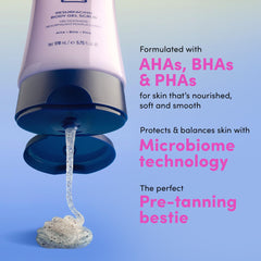 Coco & Eve Resurfacing Body Gel Scrub bottle view showcases premium packaging and usability