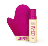 Coco & Eve self-tanner mousse showing smooth texture for streak-free glow