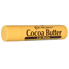 Cococare Cocoa Butter Lip Balm yellow stick delivers on-the-go hydration for dry lips.