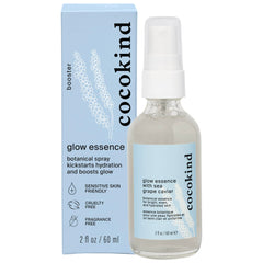 Cocokind Glow Essence bottle featuring sea grape caviar for hydrating, radiant skin