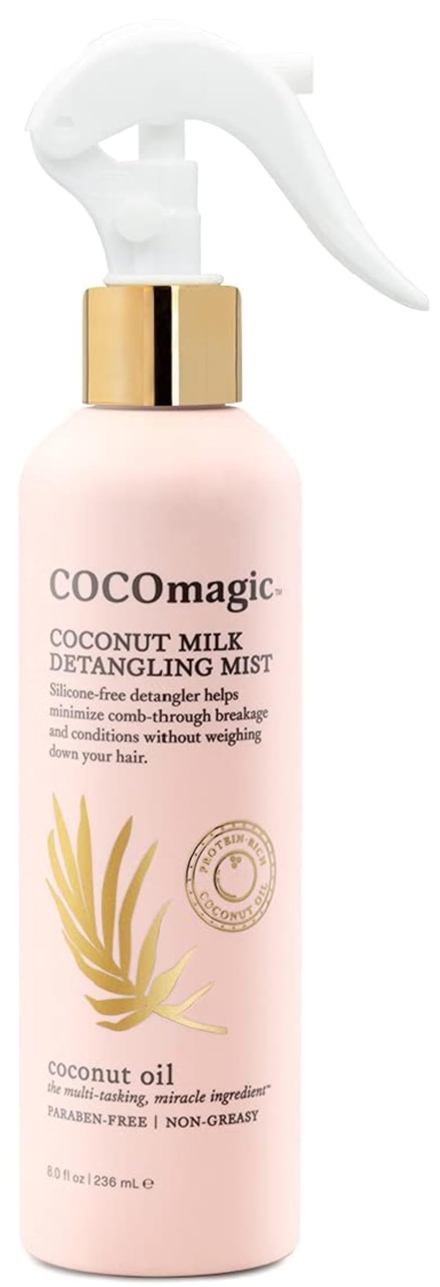 Cocomagic coconut milk detangling mist bottle 8oz for easy detangling and moisture