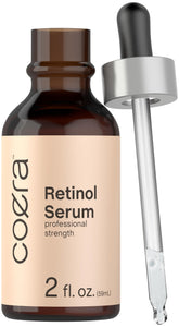 Coera Retinol Serum bottle front view for daily skin nourishment and hydration.