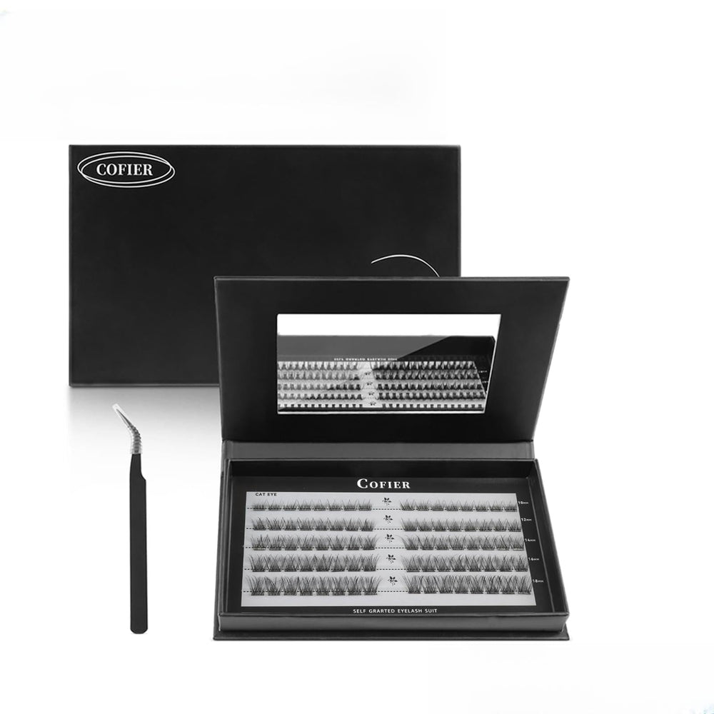 Cofier wispy lash clusters kit box—easy at-home lash extensions for beginners