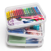 CoiiJoii 3PCS clear zipper case front view for quick content identification with see-through design