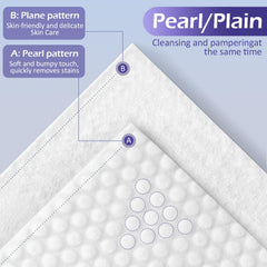 Cokoness two-sided face towel texture highlights smooth and pearl surfaces for deep cleansing