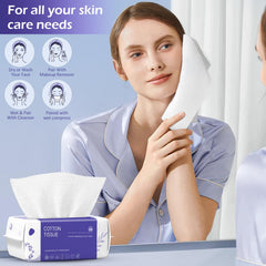 Cokoness disposable towel used for wet makeup removal with gentle cleansing power
