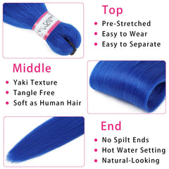Col Bling blue braiding hair hot-water styling demonstration for versatile looks