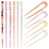 Coldairsoap acetate hair sticks set in versatile colors for daily styling