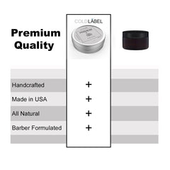 ColdLabel Wolfin Pomade applied by hands for even distribution and flexible hold.
