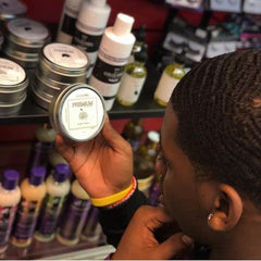 ColdLabel Hair Wolfin Pomade at barber station for professional styling.