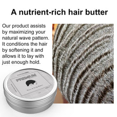 COLDLABEL Premium Wave Butter pour demonstrates easy application for defined waves.