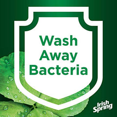 Colgate Irish Spring Original bottle back showcases odor-control action for lasting confidence.