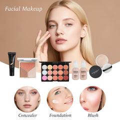coliusa All-In-One Makeup Kit lipsticks tubes for bold color on the move