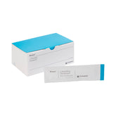 Coloplast Brava Lubricating Deodorant sachet box demonstrating 20-count package for easy replacement and odor control.