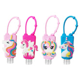 Color Land unicorn travel bottles pack shows kid-friendly design for organized backpacks and germs protection