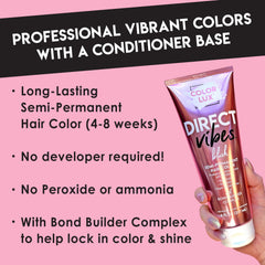 Color Lux Direct Vibes Magenta pigment swirl highlights rich color blending.