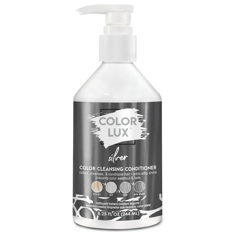 Color Lux Silver cleansing conditioner bottle ready for at-home color refresh.