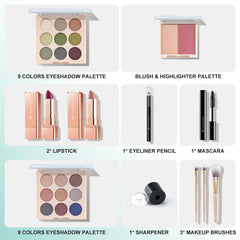 Color Nymph all-in-one makeup kit blush-highlighter palette adds natural glow for cheeks