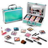 Color Nymph beginner makeup kit train case green, organized storage for teens.