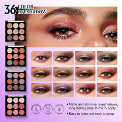Color Nymph eyeshadow-palette-colors showcases rich payoff for bold or subtle looks