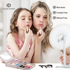 Color Nymph lip glosses add glossy color for on-the-go touch-ups.